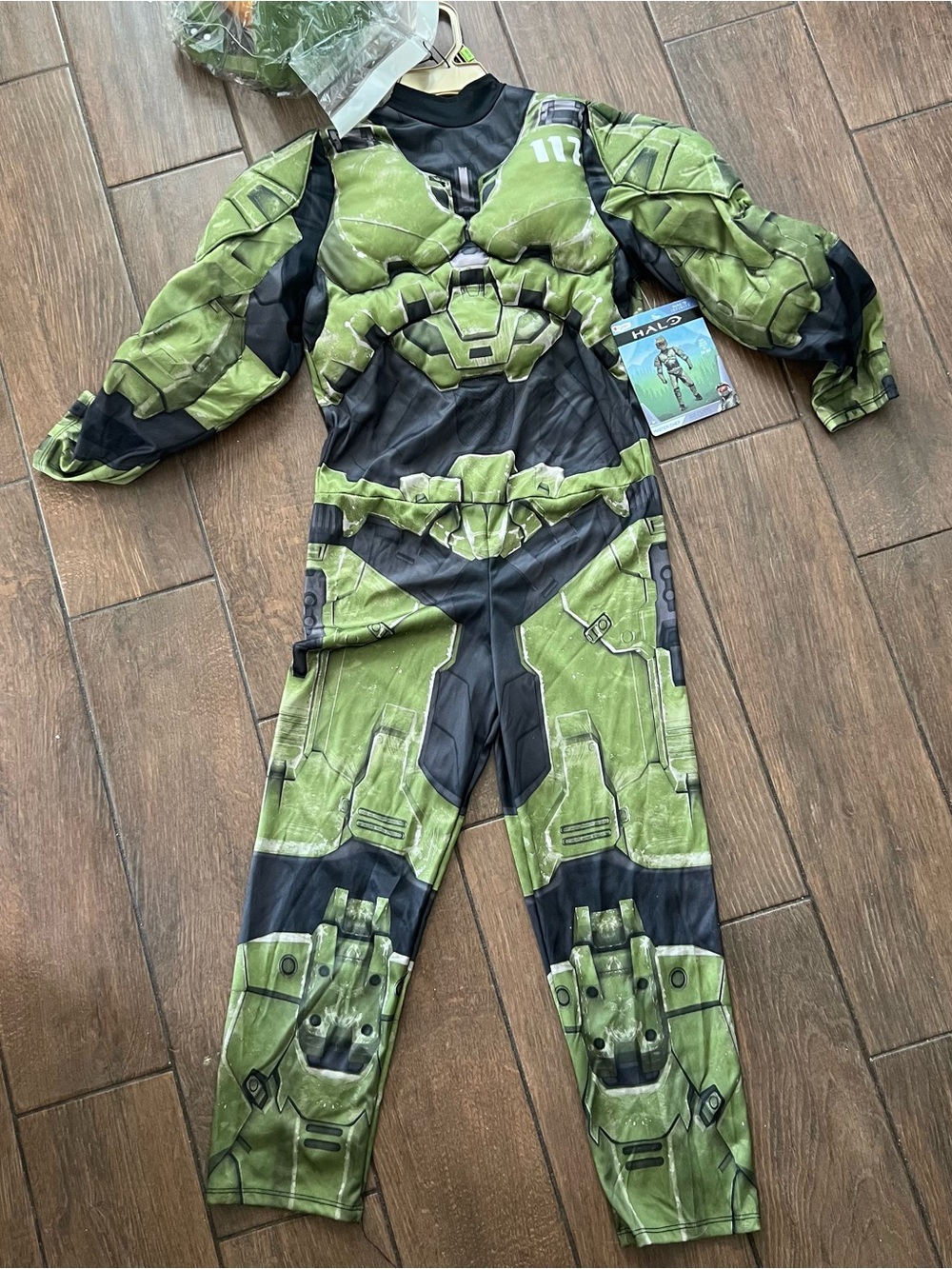 HALO Infinite Master Chief Muscle Padded Costume - Sz M 7-8 Disguise Cost NWT